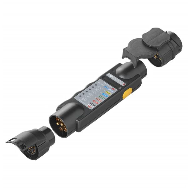 Fiche testeur 7-broches 12 V + 2 adaptateurs ProPlus 343524.