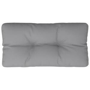 vidaXL Coussin de palette gris 70x40x12 cm tissu