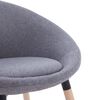 vidaXL Chaises &agrave; manger lot de 6 gris clair tissu