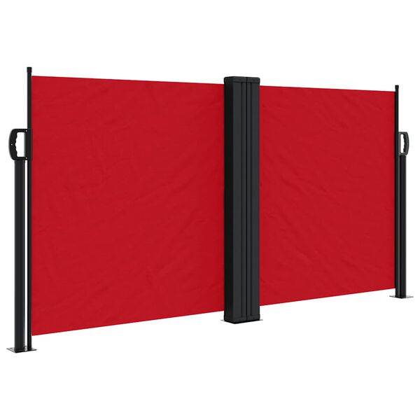 vidaXL Auvent lat&eacute;ral r&eacute;tractable rouge 120x1000 cm