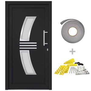 vidaXL Porte d'entr&eacute;e Anthracite 88x200 cm