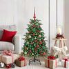 vidaXL Sapin de No&euml;l artificiel Vert 120 cm PVC, m&eacute;tal et plastique