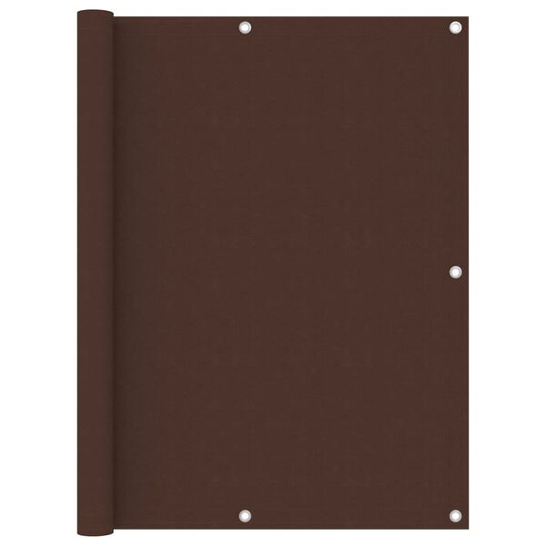 vidaXL &Eacute;cran de balcon Marron 120x600 cm Tissu Oxford