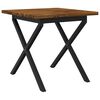 vidaXL Table &agrave; manger carr&eacute;e 70 x 70 x 75 cm Bois d'Acacia Massif