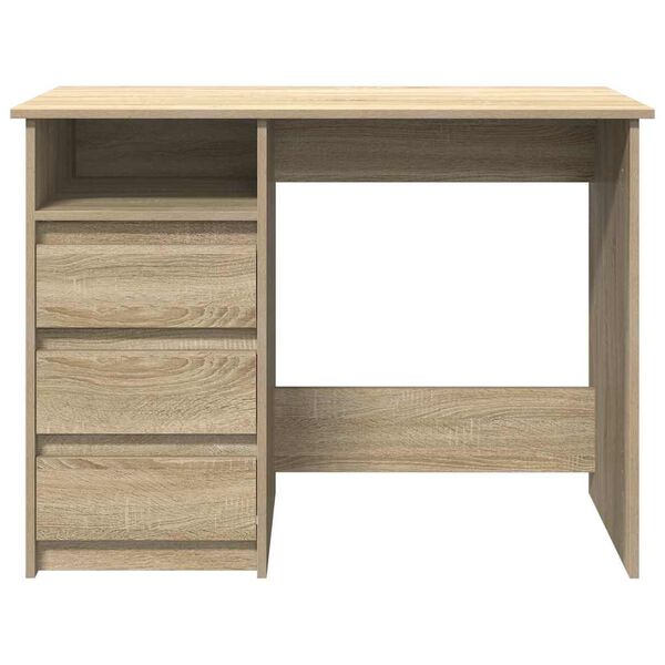 vidaXL Bureau chêne sonoma 102x50x75 cm bois d'ingénierie