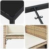vidaXL Ensemble de salle &agrave; manger pour jardin 9 pcs Beige polyrotin