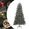 vidaXL Sapin de No&euml;l artificiel Vert 240 cm PVC, plastique et acier