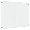vidaXL Cr&eacute;dence de cuisine Transparent 80 x 60 cm verre tremp&eacute;