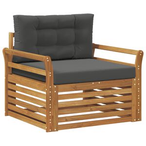 vidaXL Canap&eacute; d&rsquo;ext&eacute;rieur Bois d'acacia massif et polyester