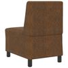 vidaXL | Fauteuil | avec coussin Marron 55 x 74 x 82 cm Cuir su&eacute;d&eacute; faux