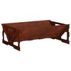 vidaXL Foyer de chemin&eacute;e Rouill&eacute; 60 x 40 x 20 cm Acier patin&eacute;