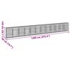 vidaXL Panier gabion avec couvercle 1200x50x150 cm fer galvanis&eacute;