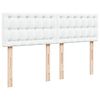 vidaXL Lit ottoman avec matelas & LED blanc pur 140x190cm similicuir