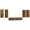 vidaXL Ensemble de meubles TV 6 pcs Ch&ecirc;ne fum&eacute; Bois d'ing&eacute;nierie