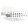 vidaXL Cadre de lit sans matelas blanc 120x200 cm bois de pin massif