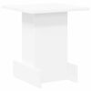 vidaXL Table d'appoint Blanc 35,5 x 35 x 40 cm Bois d'ing&eacute;nierie