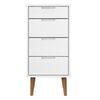 vidaXL Commode MOLDE Blanc 40x35x82 cm Bois de pin massif