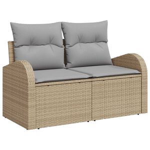 vidaXL Ensemble de canap&eacute; de jardin 3 pcs beige et gris clair