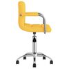 vidaXL Chaise pivotante de bureau Jaune moutarde Tissu