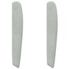 vidaXL Oreille de t&ecirc;te de lit Gris clair 80 x 23 x 6 cm Velours