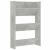 vidaXL Armoire &agrave; chaussures murale Gris b&eacute;ton 60x18x90 cm Agglom&eacute;r&eacute;