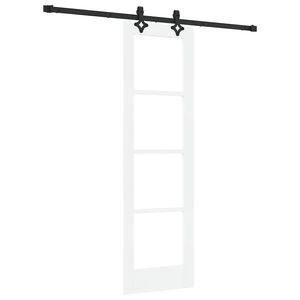 vidaXL Porte coulissante ORKDAL Blanc et Noir 61 x 198,5 cm