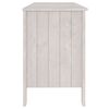 vidaXL Bureau HAMAR Blanc 113x50x75 cm Bois massif de pin