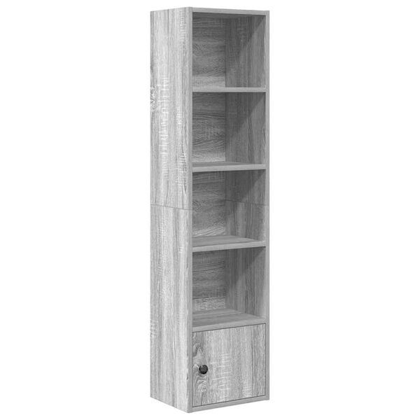 vidaXL Biblioth&egrave;que sonoma gris 31x24x127 cm bois d'ing&eacute;nierie