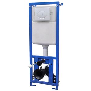 vidaXL R&eacute;servoir encastr&eacute; pour WC suspendu 11 L 41x14x(110-125) cm