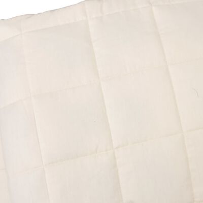 vidaXL Couverture lestée Crème clair 235x290 cm 15 kg Tissu