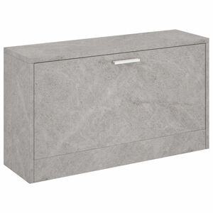 vidaXL Banc &agrave; chaussures Gris b&eacute;ton 80x24x45 cm Bois d'ing&eacute;nierie
