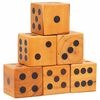 vidaXL Ensemble de d&eacute;s g&eacute;ants de jardin 6 pcs Bois de pin massif