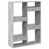 vidaXL Biblioth&egrave;que gris b&eacute;ton 100x33x135 cm bois d'ing&eacute;nierie