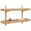 vidaXL &Eacute;tag&egrave;re Murale avec &eacute;tag&egrave;re Marron 100 x 26 x 60 cm Bambou
