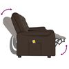 vidaXL Fauteuil de massage inclinable porte-gobelets 4 places marron