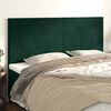 vidaXL T&ecirc;te de lit Vert fonc&eacute; 160x5x118/128 cm Velours