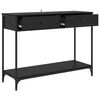 vidaXL Table console Chêne noir 100 x 34,5 x 75 cm Bois d'ingénierie