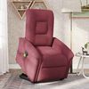 vidaXL Fauteuil inclinable de massage Rouge bordeaux Tissu