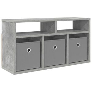 vidaXL Basboard avec tiroir Gris b&eacute;ton 72 x 22,5 x 38 cm
