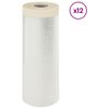 vidaXL Drap d'aspiration avec ruban adh&eacute;sif 12 pc Transparent HDPE