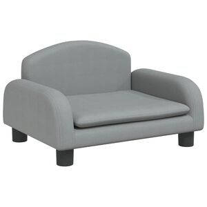 vidaXL Canap&eacute; pour enfants gris clair 50x40x30 cm tissu