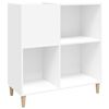 vidaXL Armoire &agrave; disques blanc 84,5x38x89 cm bois d'ing&eacute;nierie