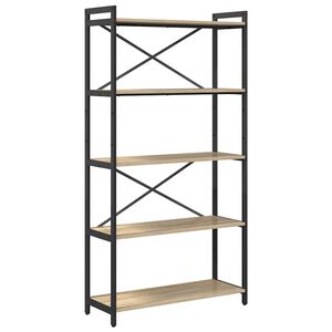 vidaXL &Eacute;tag&egrave;re 80 x 30 x 155 cm Bois d'ing&eacute;nierie Ch&ecirc;ne Sonoma