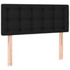 vidaXL Sommier &agrave; lattes de lit avec matelas Noir 100x200 cm Tissu