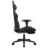 vidaXL Chaise de jeu de massage repose-pied Noir&Camouflage Similicuir