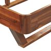 vidaXL Cadre de lit Bois d'acacia massif 120 x 200 cm