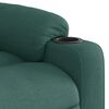 vidaXL Fauteuil inclinable vert fonc&eacute; tissu