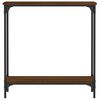 vidaXL Table console ch&ecirc;ne marron 75x22,5x75 cm bois d'ing&eacute;nierie