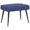 vidaXL Banc avec capitonnage bouton Bleu police 60 x 40 x 45 cm