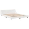 vidaXL Cadre de lit sans matelas blanc 140x200 cm bois de pin massif